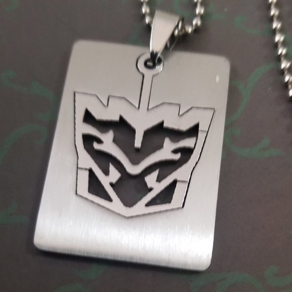 Mens Stainless Steel  Retro 80's Transformer  Ball Bead Necklace - Picture 1 of 5